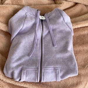 Purple zip up sweater